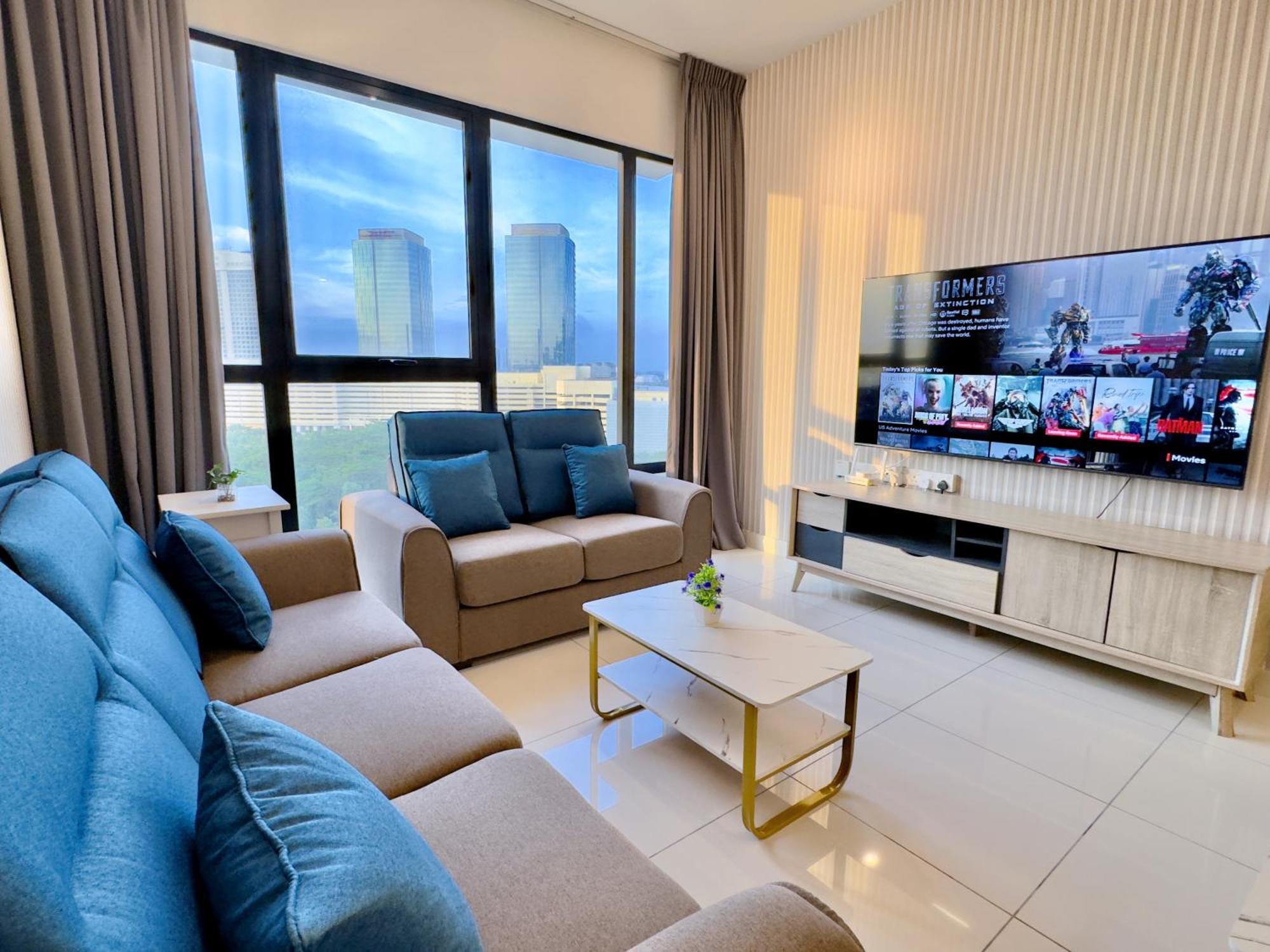 Midvalley Southkey Mosaic 6-9pax Netflix-smarttv70inch Aparthotel Johor Bahru